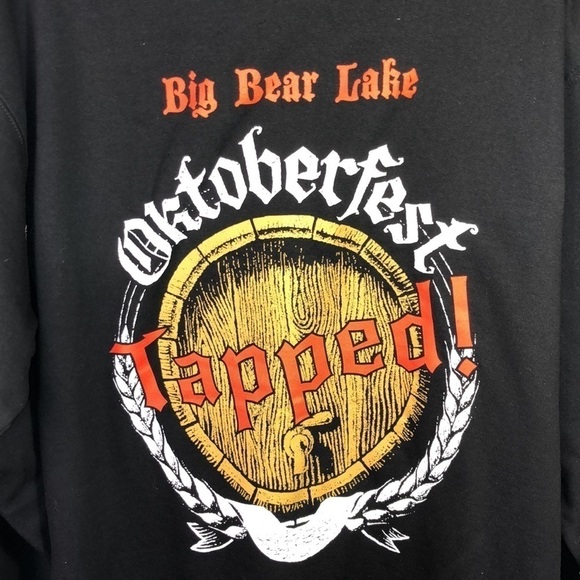 Men’s Big Bear Lake October Fest Black Long Sleeve Logo Hoodie NWOT - Picture 9 of 10